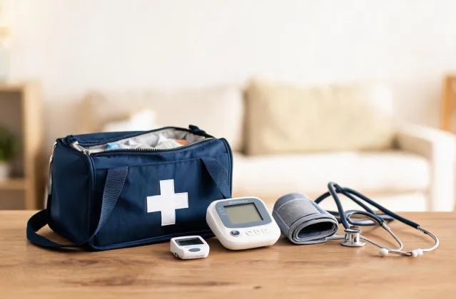 Home health visit setup