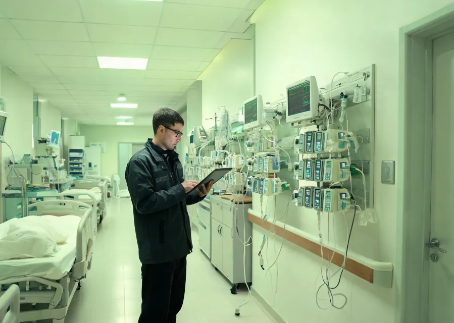 Field service engineer supporting ICU infusion fleet
